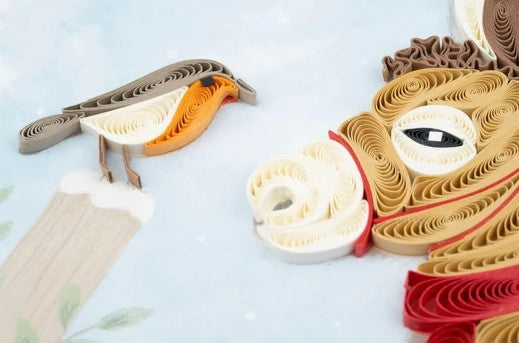 Winter Donkey & Friend Card