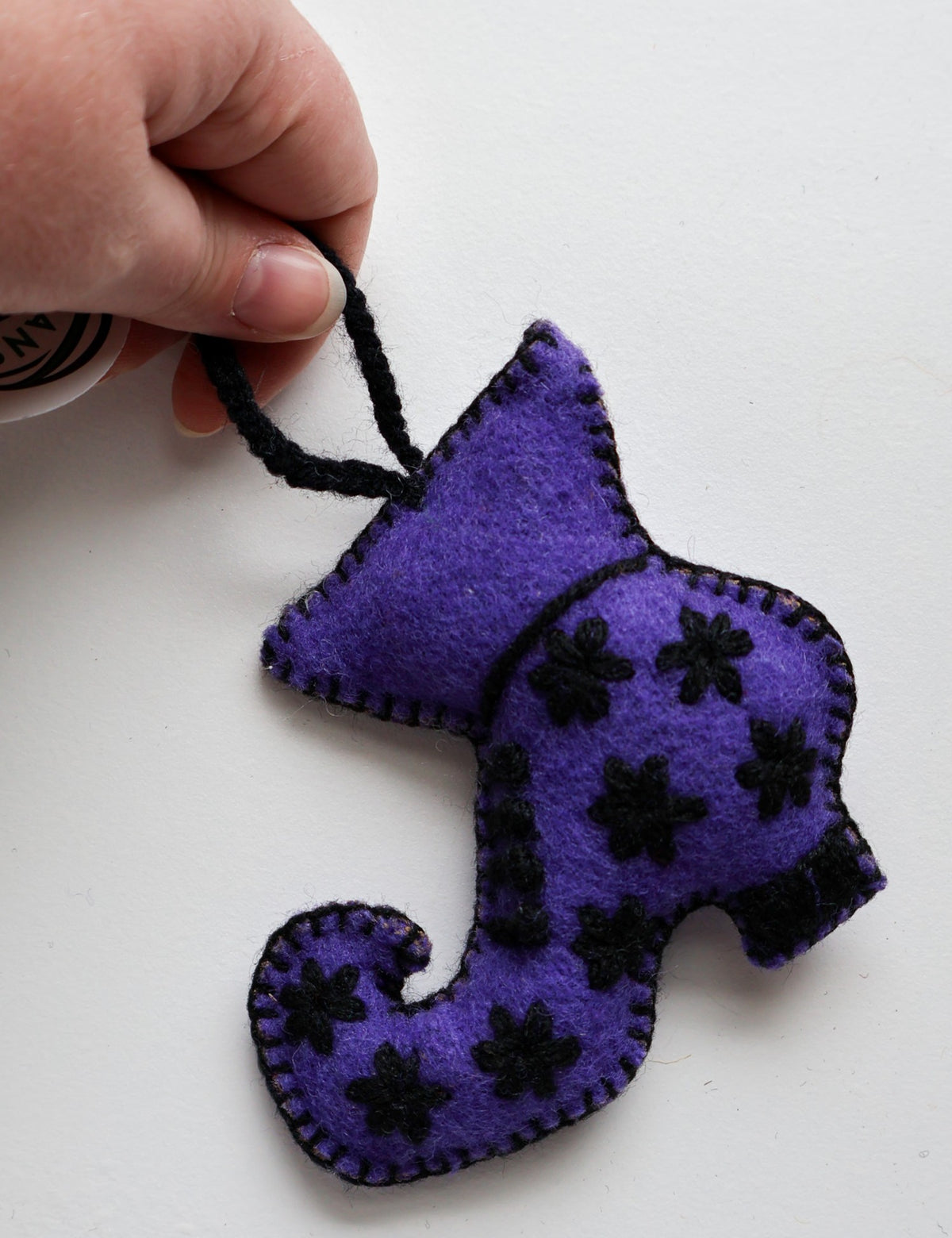 Witch Boot Halloween Ornament