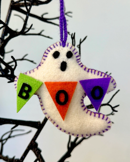 BOO! Ghost Halloween Ornament