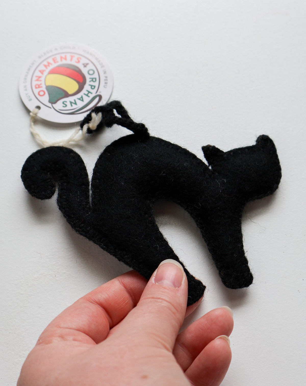 Black Cat Halloween Ornament