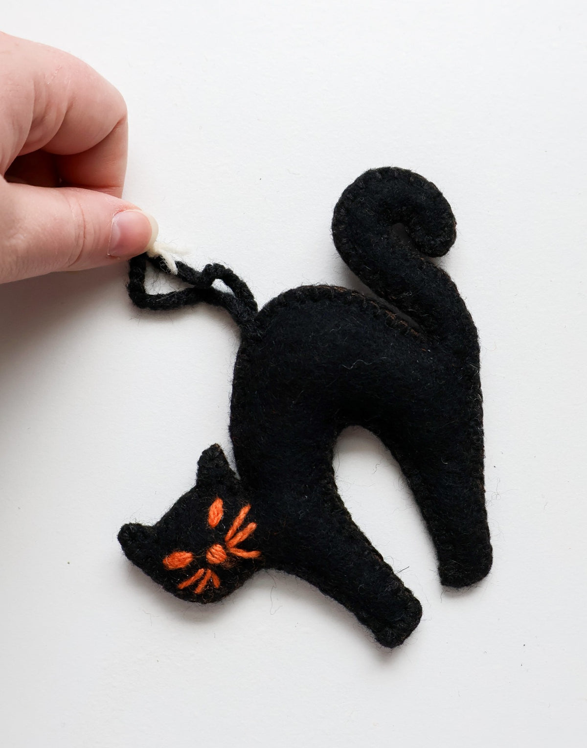 Black Cat Halloween Ornament