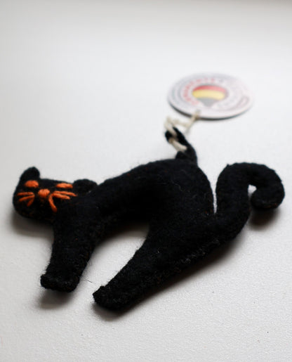 Black Cat Halloween Ornament