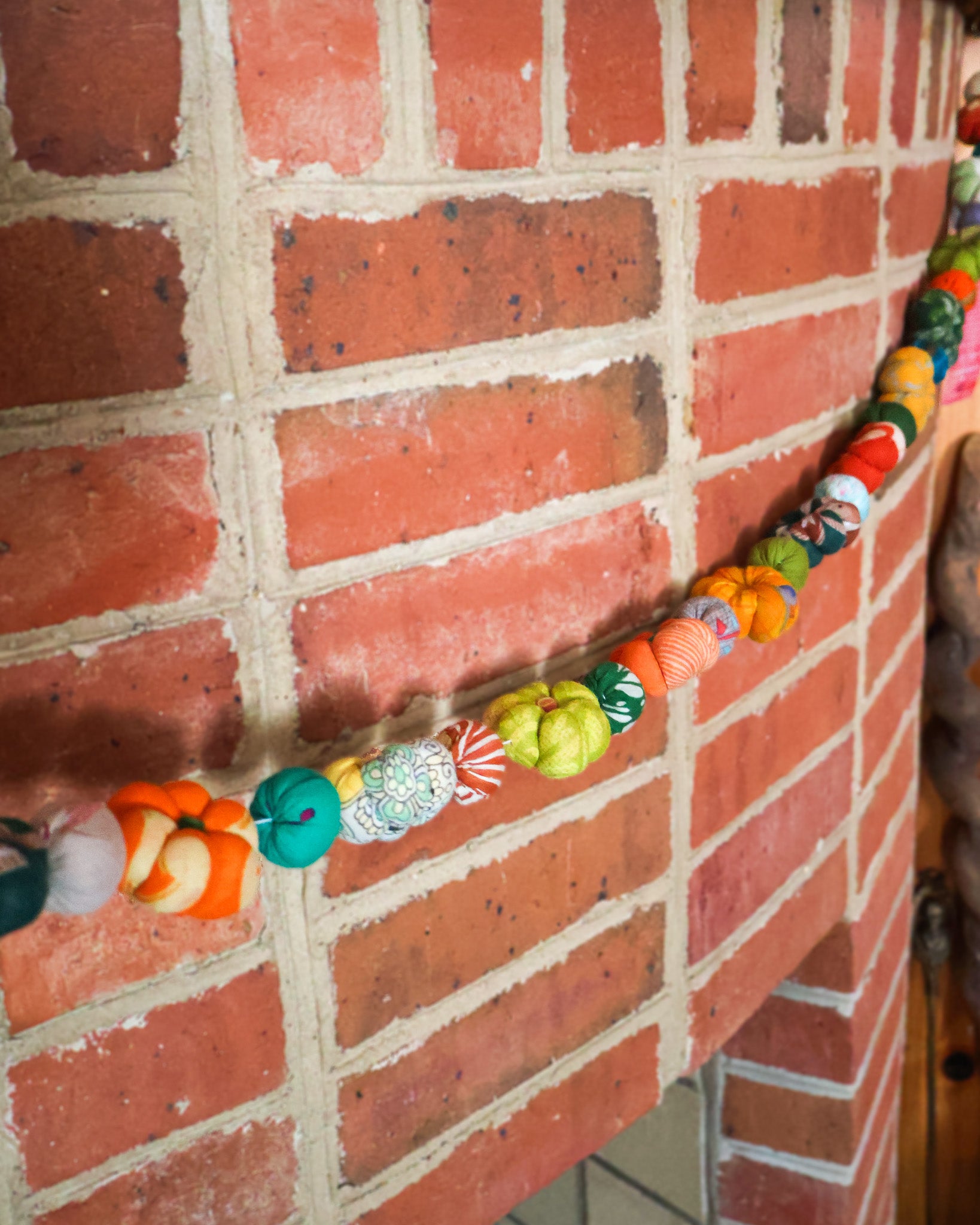 Mini Saree Pumpkin Bead Garland
