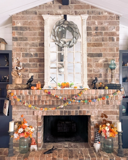 Mini Saree Pumpkin Bead Garland