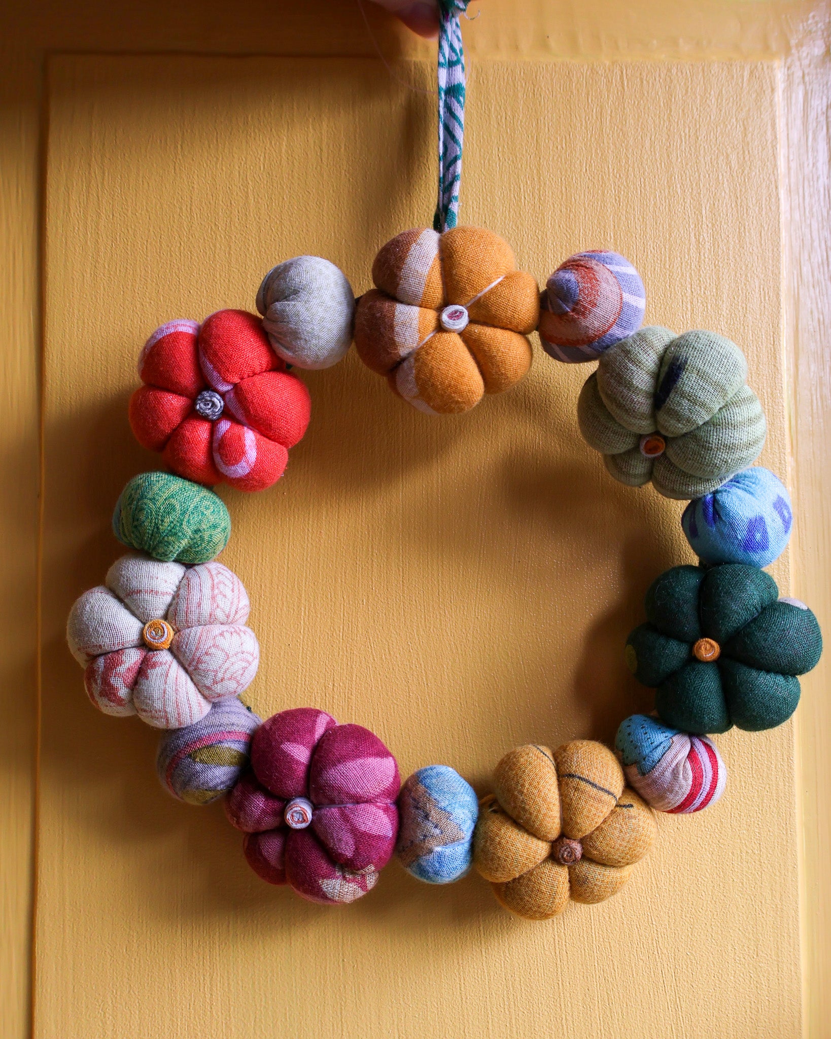 Mini Saree Pumpkin Wreath