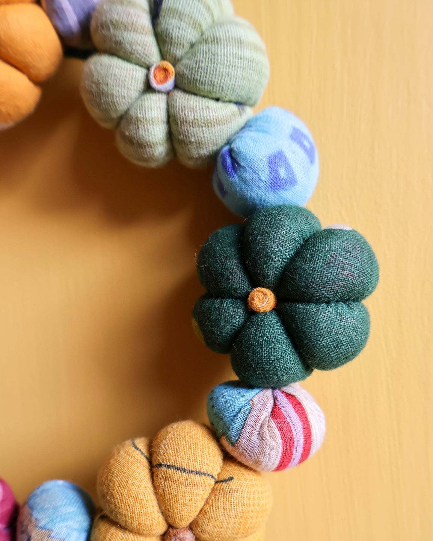 Mini Saree Pumpkin Wreath