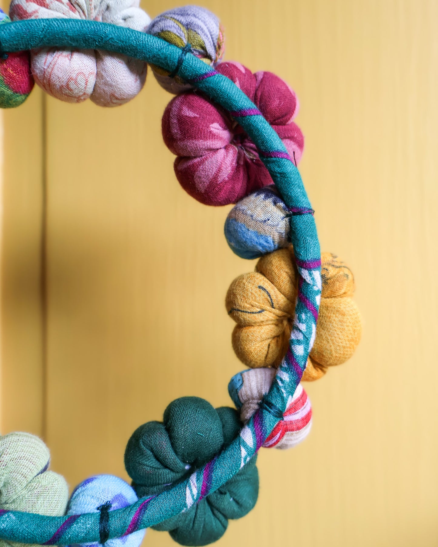 Mini Saree Pumpkin Wreath