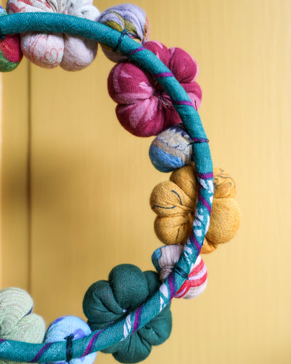 Mini Saree Pumpkin Wreath