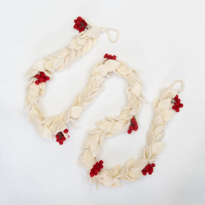 White Mistletoe Garland