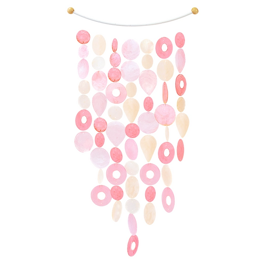 Pretty in Pink Inverted Arch Capiz Chime