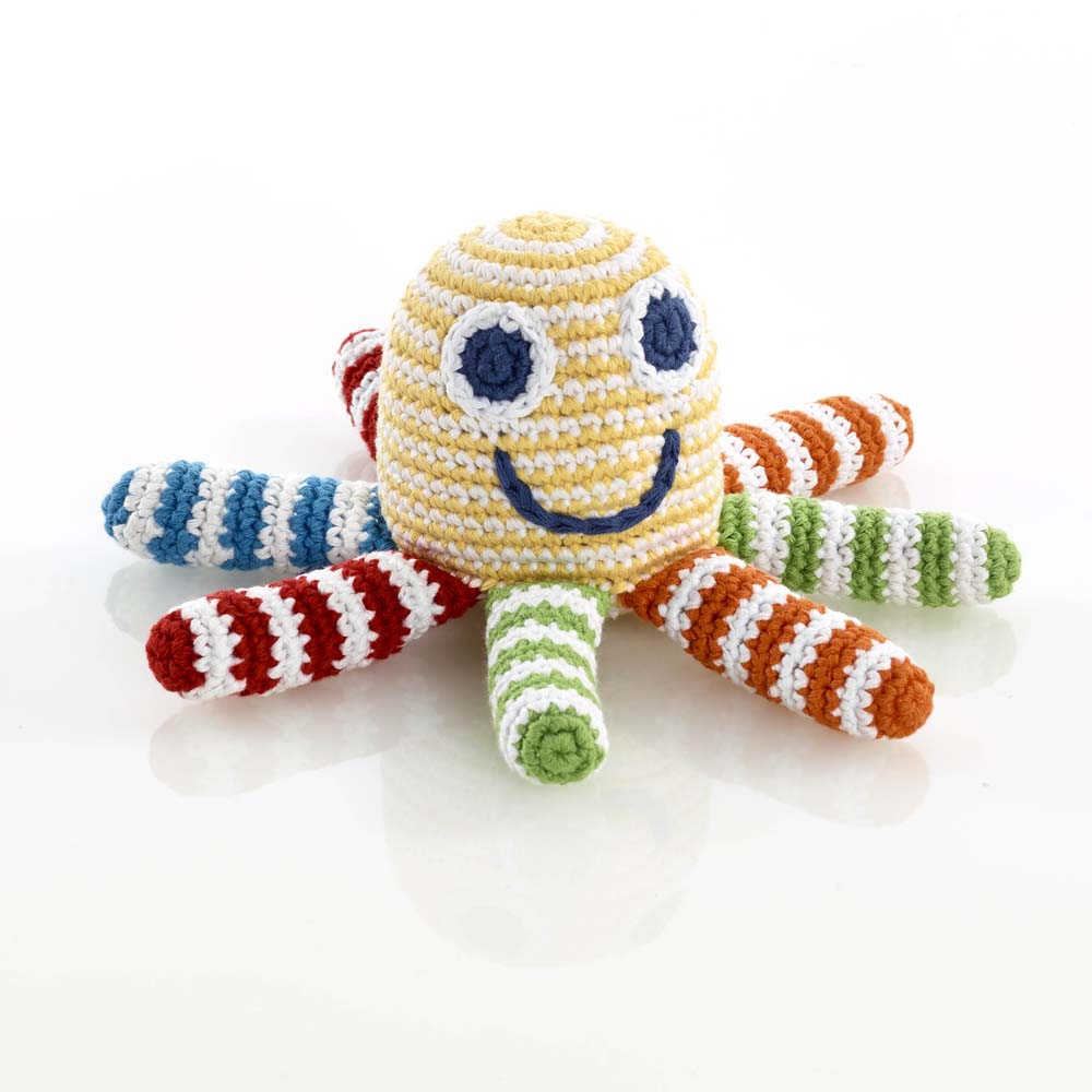Octopus Rattle - Rainbow