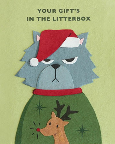 Grumpy Kitty Christmas Card