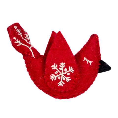 Snowflake Cardinal Ornament