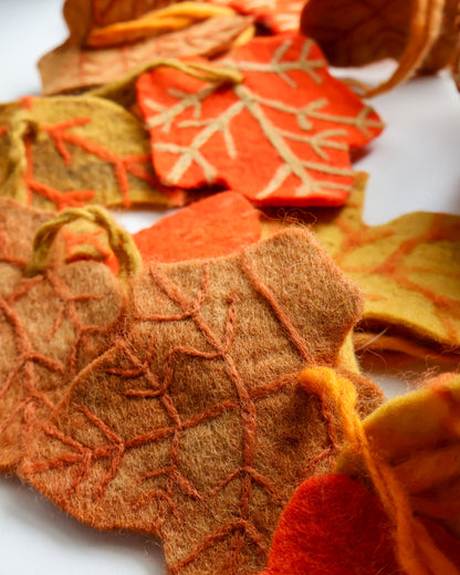 Felt Autumn Leaves Garland