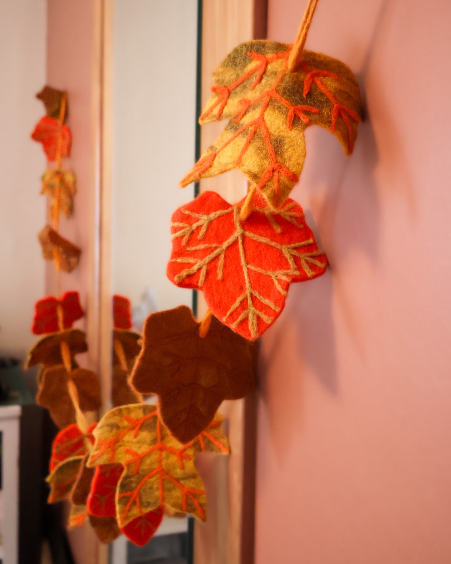 Felt Autumn Leaves Garland