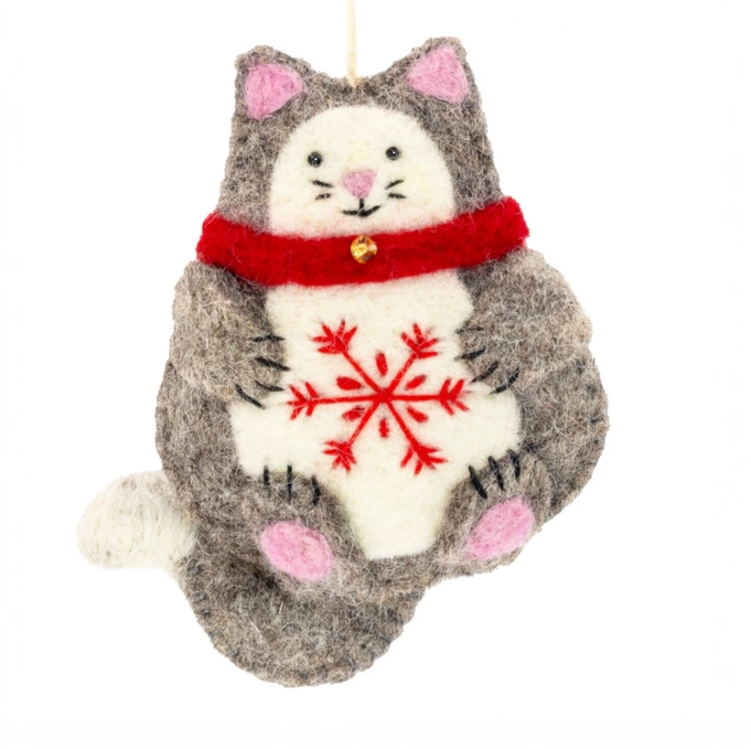 Snowflake Kitty Ornament