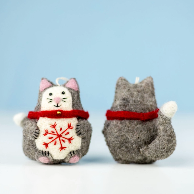 Snowflake Kitty Ornament
