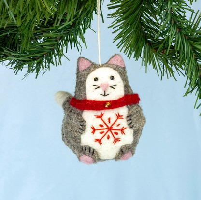 Snowflake Kitty Ornament