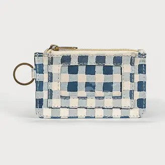 ID Pouch Indigo Gingham