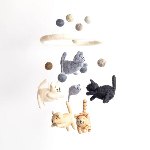 Felt Mobile - Cat & Mouse