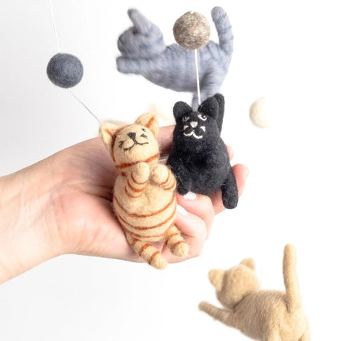 Felt Mobile - Cat & Mouse