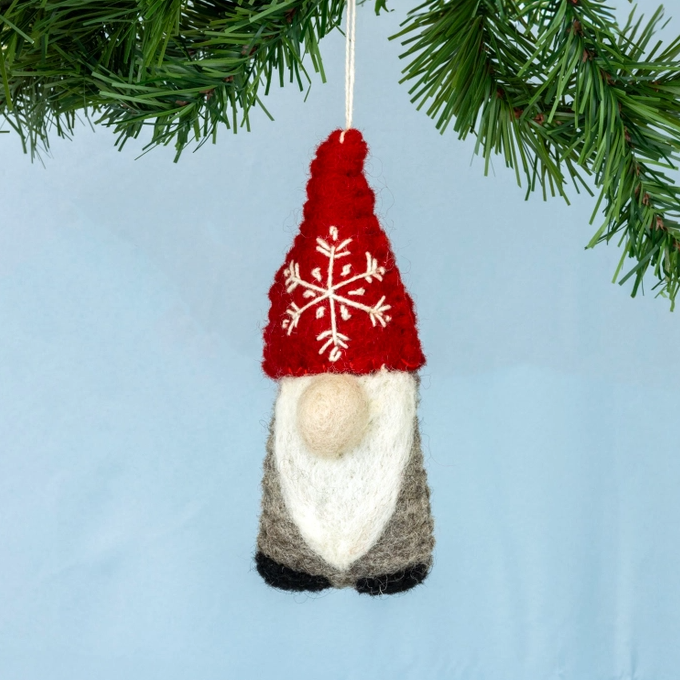 Snowflake Gnome Ornament