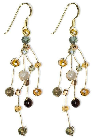 Reena Earrings - Lichen