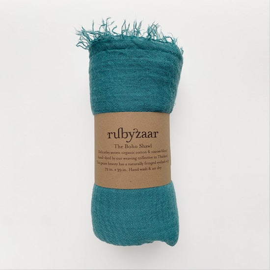 Boho Shawl - Turquoise