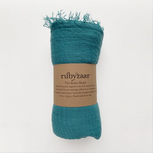 Boho Shawl - Turquoise