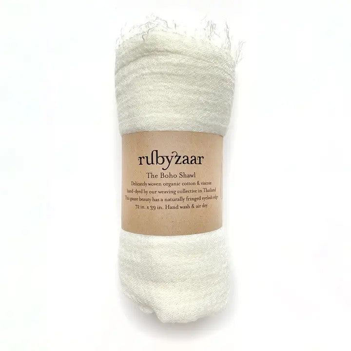 Boho Shawl - Cream