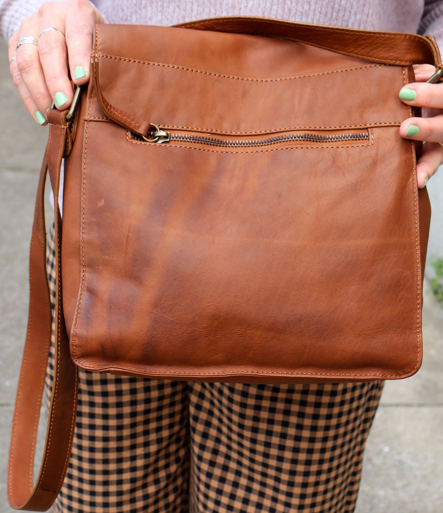 Kolkata Crossbody Bag in Camel