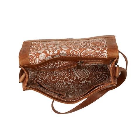 Kolkata Crossbody Bag in Camel