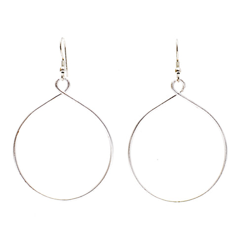 Twisting Hoops - Silver