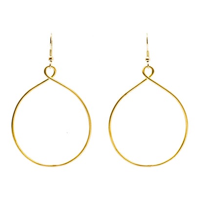 Twisting Hoops - Gold