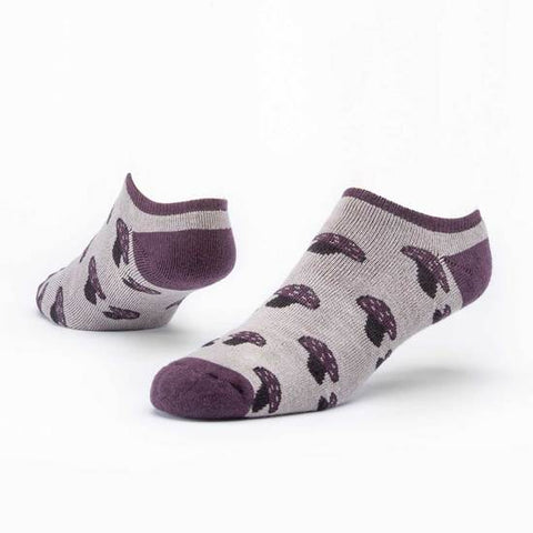 Cotton Footie Socks - Grey Mushroom