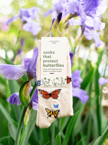 Socks That Protect Pollinators - Butterflies