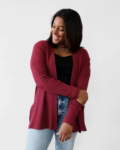 Rory Cardigan in Cranberry