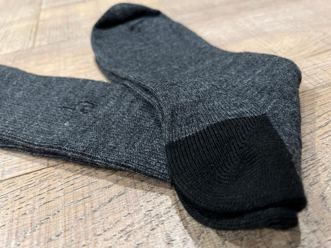 Alpaca Business Socks in Charcoal