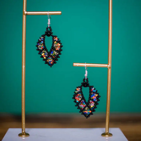 Mosaic Earrings in Black