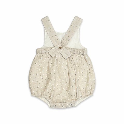 Ditsy Floral Peter Pan Bubble Baby Romper