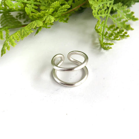 Double Arch Ring in Silver