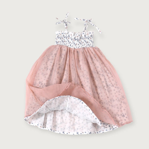 Emma Floral Smocked Baby Tutu Dress + Bloomer