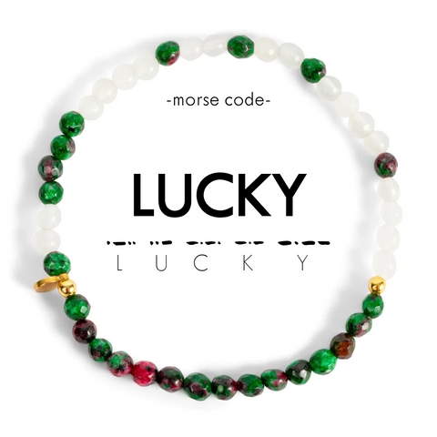 Lucky Morse Code Bracelet