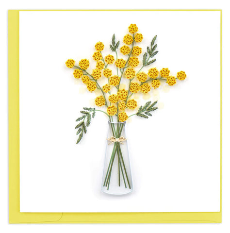 Quilled Mimosa Flower Card