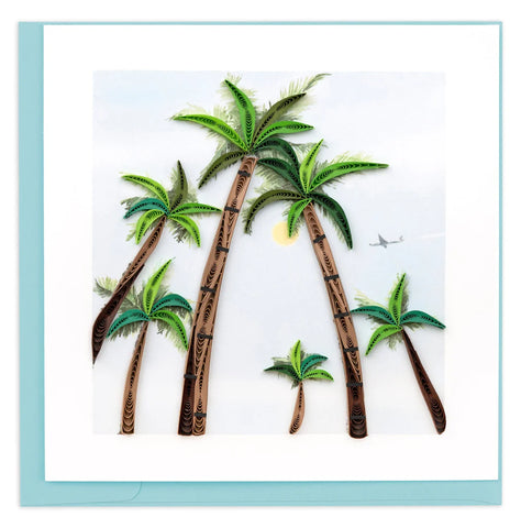 Quilled Palm Trees Card
