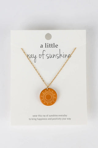 Ray of Sunshine Tagua Necklace
