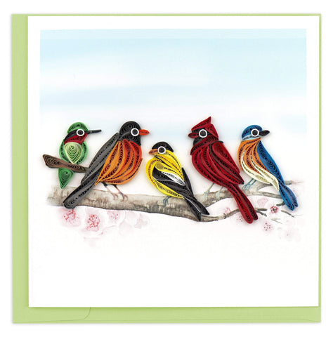 Quilled Songbirds Card