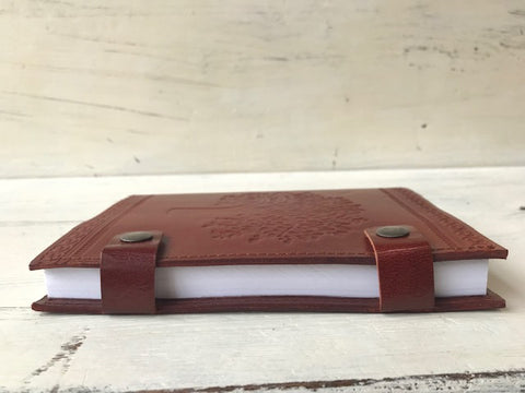 Tree of Life Refillable Recycled Paper and Leather Journal