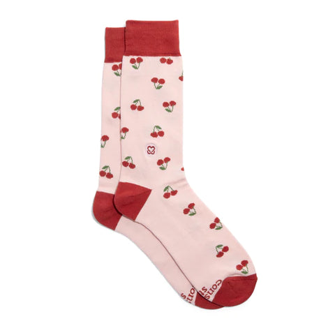 Socks That Support Self-Checks Cherries