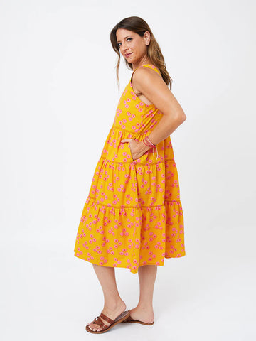 Willa Tiered Dress Floral Marmalade